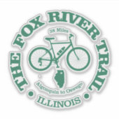 Fox River Trail (fietsen) Sticker (Voorkant)