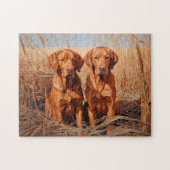 Fox rode labrador retrievers legpuzzel (Horizontaal)