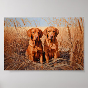 Fox rode labrador retrievers poster
