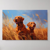 Fox rode labrador retrievers poster (Voorkant)