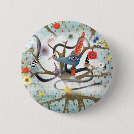 Fox Ronde Button 5,7 Cm (Voorkant)