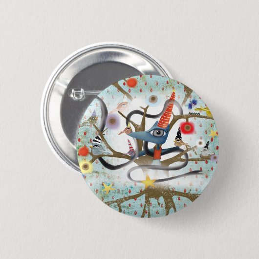 Fox Ronde Button 5,7 Cm (Voorkant /achterkant)