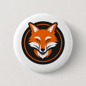 Fox Ronde Button 5,7 Cm (Voorkant)