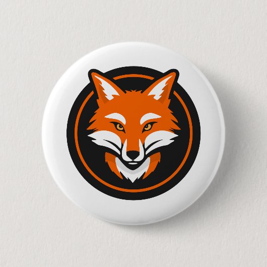Fox Ronde Button 5,7 Cm (Voorkant)