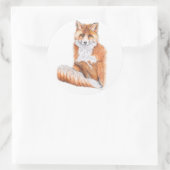 Fox Ronde Sticker (Tas)