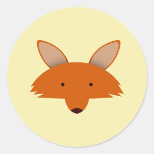 Fox Ronde Sticker