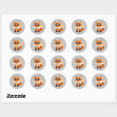 Fox Ronde Sticker (Vel)