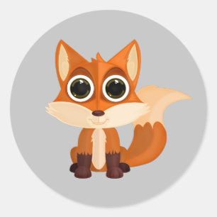Fox Ronde Sticker