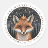 Fox Ronde Stickers (Voorkant)