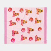 Fox & Rozen Pop art Fleece Blanket Deken (Voorkant (Horizontaal))