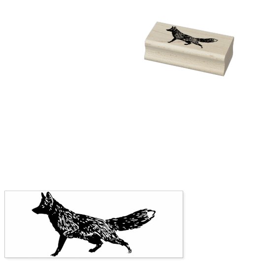 Fox Rubber Stamp Rubberstempel (Gestempeld)