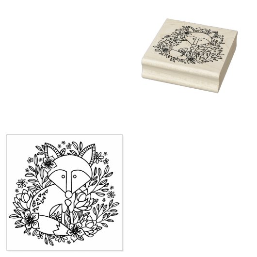 Fox Rubberstempel (Gestempeld)