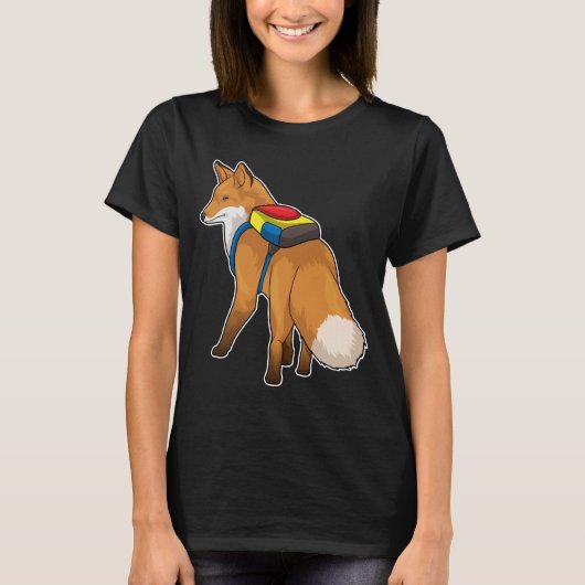 Fox-rugzak T-shirt (Voorkant)