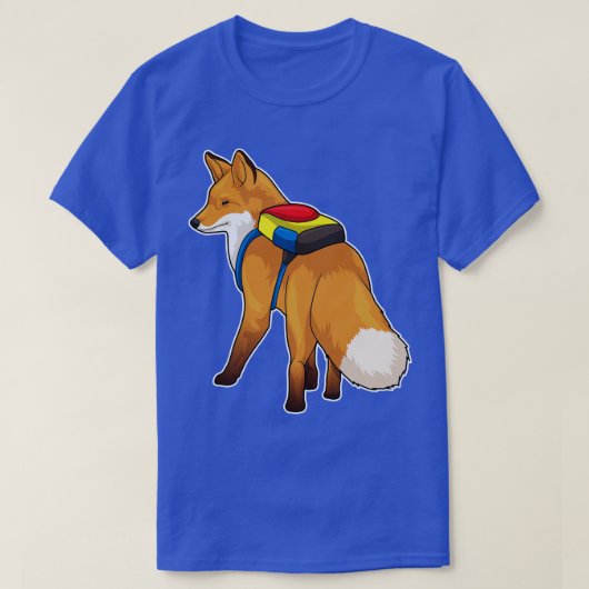 Fox-rugzak T-shirt (Design voorkant)