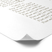 Fox Rustic Woodland Wedding Seating Chart Poster (Hoek)