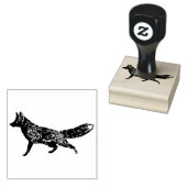 Fox rustieke chique ambachtelijke kunst bos volksk rubberstempel (Gestempeld)