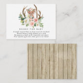 fox rustige florale boeken voor het aanvragen van  informatiekaartje (Voorkant / Achterkant)