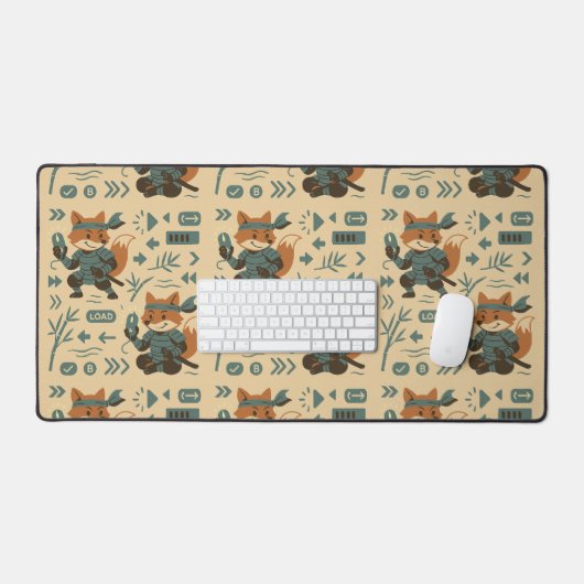 Fox Samurai Gamer  Bureaumat (Keyboard & Muis)