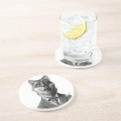 Fox Sandstone Drink Onderzetter (voorzijde) (Zijkant)