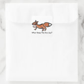 Fox Say () Vierkante Sticker (Tas)