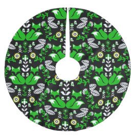 Fox Scandinavian Folk Art Tablecloth Kerstboom Rok