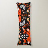 Fox Scandinavian Folk Art Tablecloth Lichaamskussen (Voorkant Verticaal)