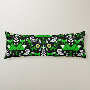 Fox Scandinavian Folk Art Tablecloth Lichaamskussen