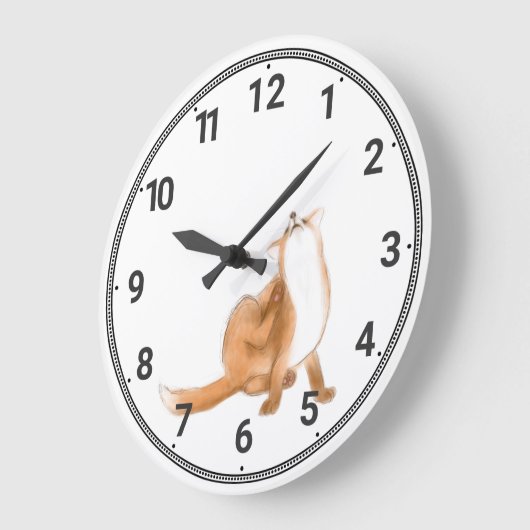 Fox scratching grote klok (Hoek)