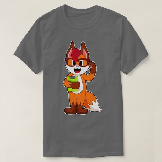 Fox Secretaris Notitieblok T-shirt (Design voorkant)
