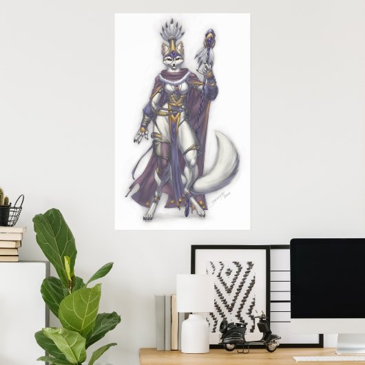 Fox Shaman Poster (Thuiskantoor)