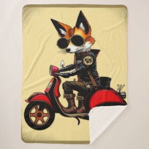 Fox Sherpa Blanket Deken