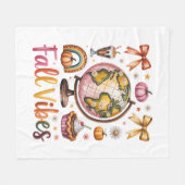 Fox Shirt Country Pumpkin Fleece Deken (Voorkant (Horizontaal))