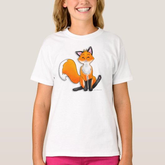 Fox-shirt voor meisjes t-shirt (Voorkant)