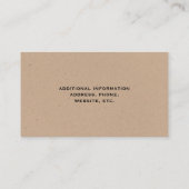 Fox Silhouette draaien | Wilddieren Visitekaartje (Achterkant)