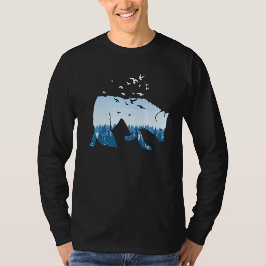 Fox silhouette fox hunting hunter hunting natur au t-shirt (Voorkant)