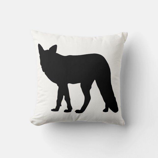 Fox Silhouette Kussen (Voorkant)