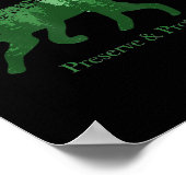 Fox Silhouette Preserve &versterker; Bescherm omge Poster (Hoek)