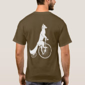 Fox Silhouette Riding a Bike T-shirt (Achterkant)