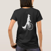 Fox Silhouette Riding a Bike T-shirt (Achterkant)