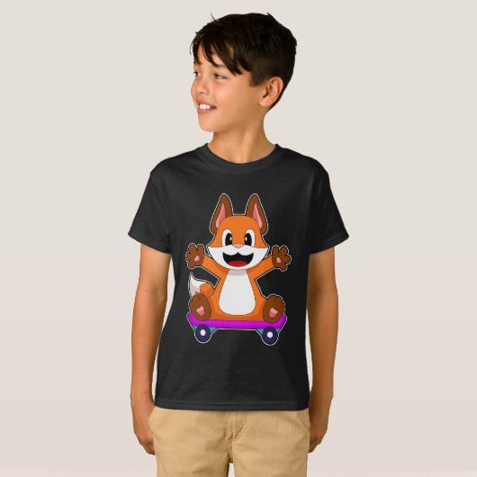 Fox Skateboard T-shirt (Voorkant volledig)