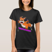 Fox Skiën Wintersport T-shirt (Voorkant)