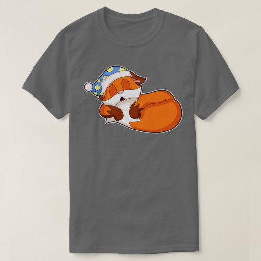 Fox Slapen Nachtkap T-shirt (Design voorkant)