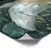 Fox Sleeping Enchanted Emerald Forest Poster (Hoek)