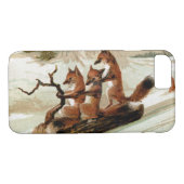 Fox Sleigh Ride Case-Mate iPhone Case (Achterkant (Horizontaal))