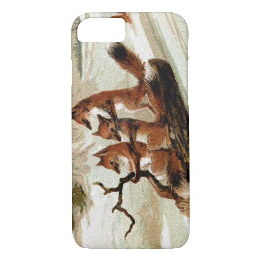 Fox Sleigh Ride Case-Mate iPhone Case (Achterkant)