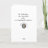 Fox Snow Winter Kerstmis Maureen Girard Kaart (Achterkant)