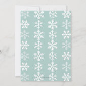 Fox Snowflakes Woodland Animal Kerstmis Feestdagenkaart (Achterkant)