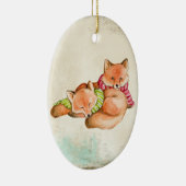 Fox Snuggles Ornament (Rechts)