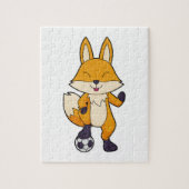 Fox Soccer player Soccer Legpuzzel (Verticaal)