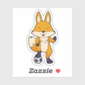 Fox Soccer player Soccer Sticker (Vel)